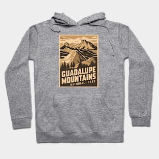 Poster Illustration of Guadalupe Mountains National Park Hoodie